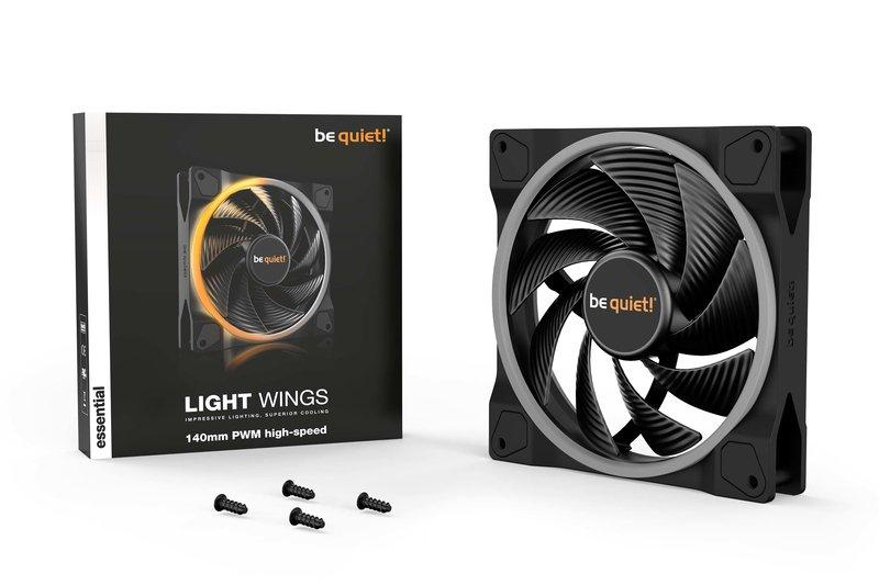 BE QUIET!  ! Light Wings | 140mm PWM high-speed Boitier PC Ventilateur 14 cm Noir 1 pièce(s) 