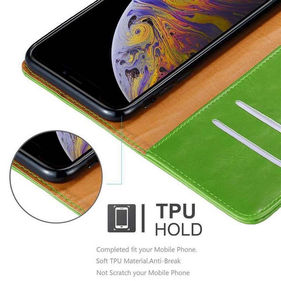 Cadorabo  Housse compatible avec Apple iPhone XS MAX - Coque de protection avec fermeture magnétique, fonction de support et compartiment pour carte 