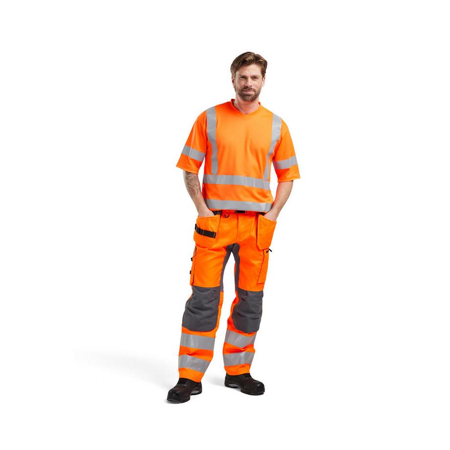 Blaklader Hochsichtbares V-Ausschnitt T-Shirt mit UV-Schutz  
