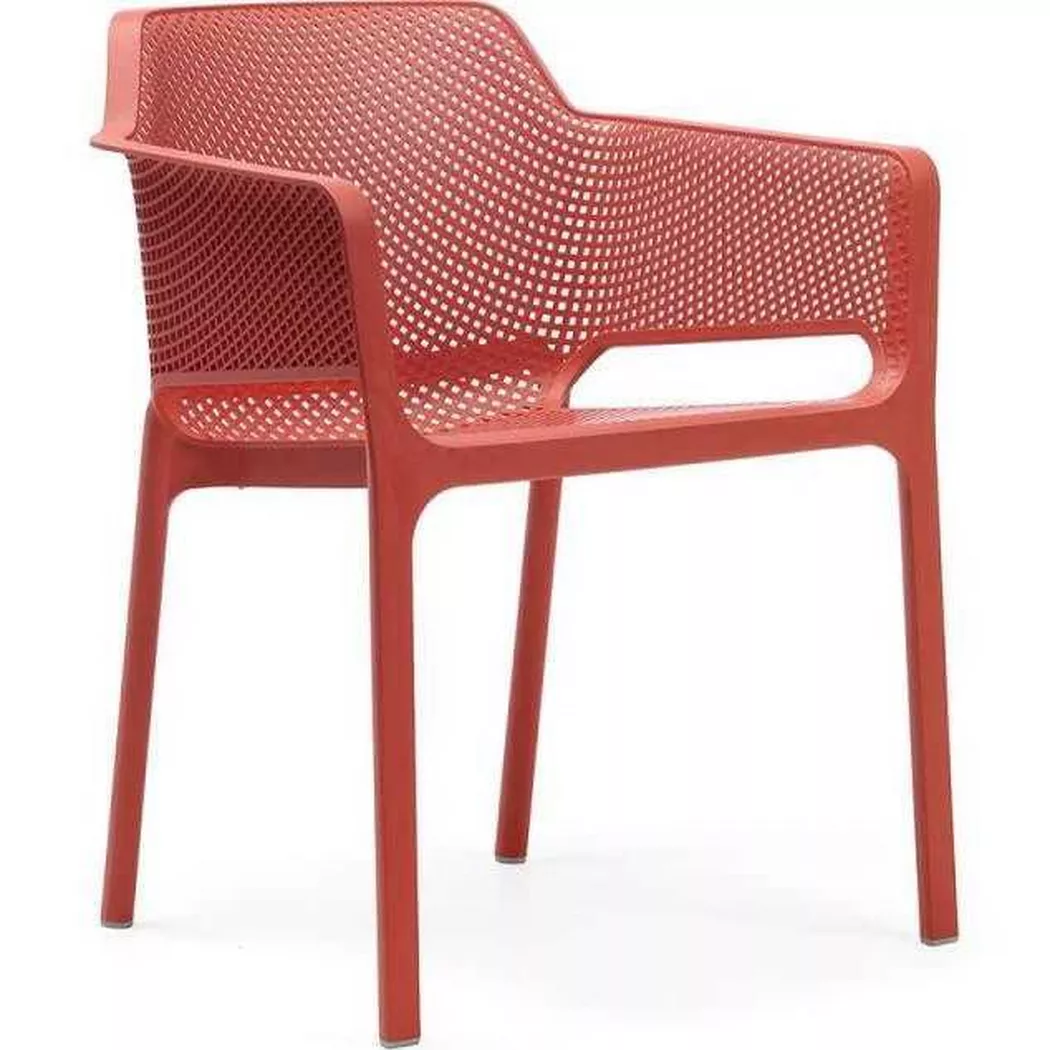 Nardi Net Gartenstuhl - Kunststoff - stapelbar - corallo