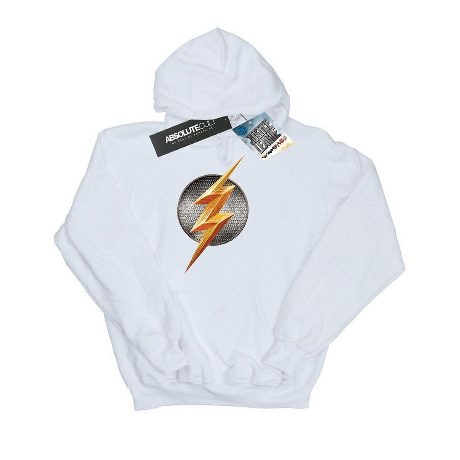 DC COMICS Justice League The Flash Logo Felpa con Cappuccio  
