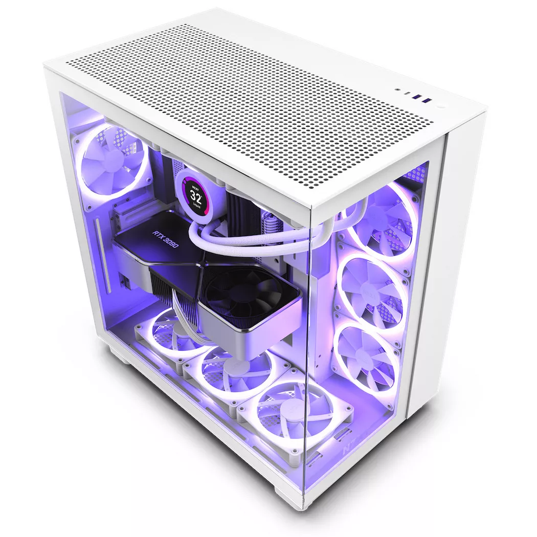 NZXT – PC-Gehäuse H9 Flow, Weiss