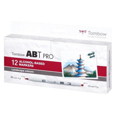 Tombow TOMBOW Dual Brush Pen ABT PRO ABTP-12P-4 Landscape Colours 12 Stück  