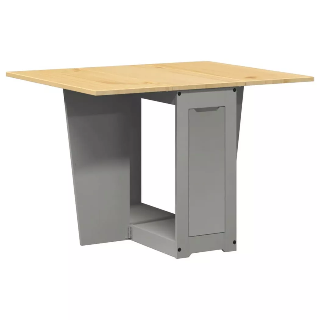 VidaXL - Table à manger bois de pin, One Size, Gris