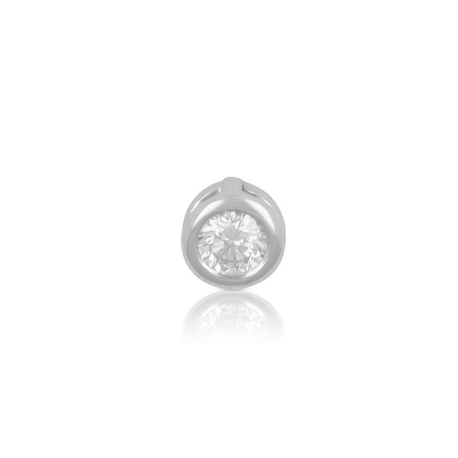 MUAU Schmuck  Pendentif diamant 0,25ct. or blanc 750 