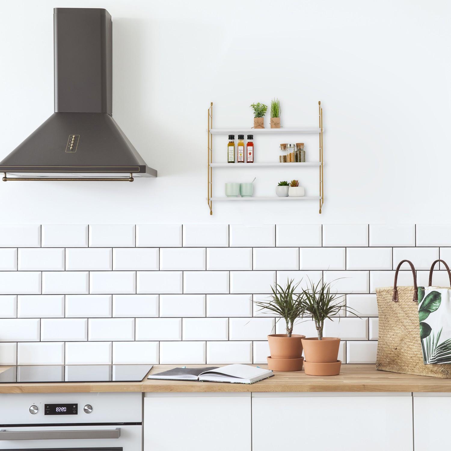 Northix Étagère murale suspendue à 3 niveaux  