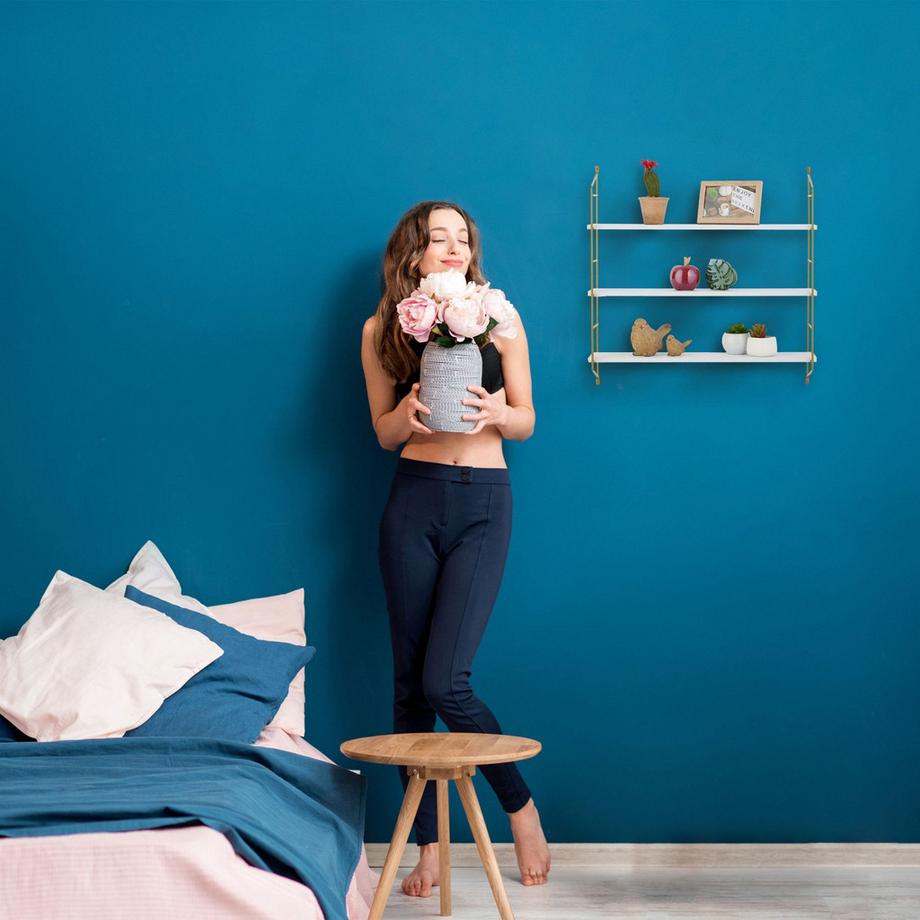 Northix Hängendes 3-stöckiges Wandregal  