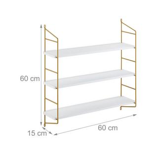 Northix Étagère murale suspendue à 3 niveaux  