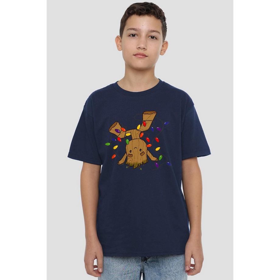 Guardians Of The Galaxy Groot Weihnachtslichter T-Shirt  