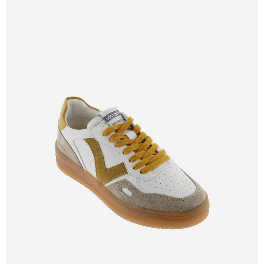 Victoria Baskets en cuir et daim  