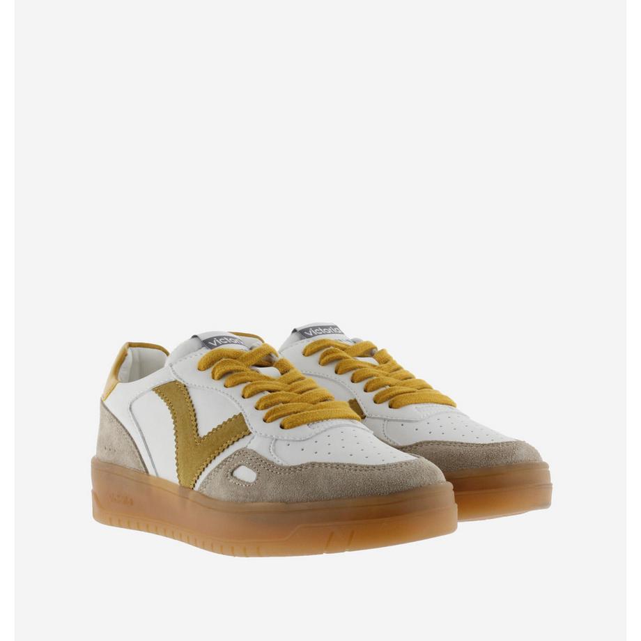Victoria Baskets en cuir et daim  