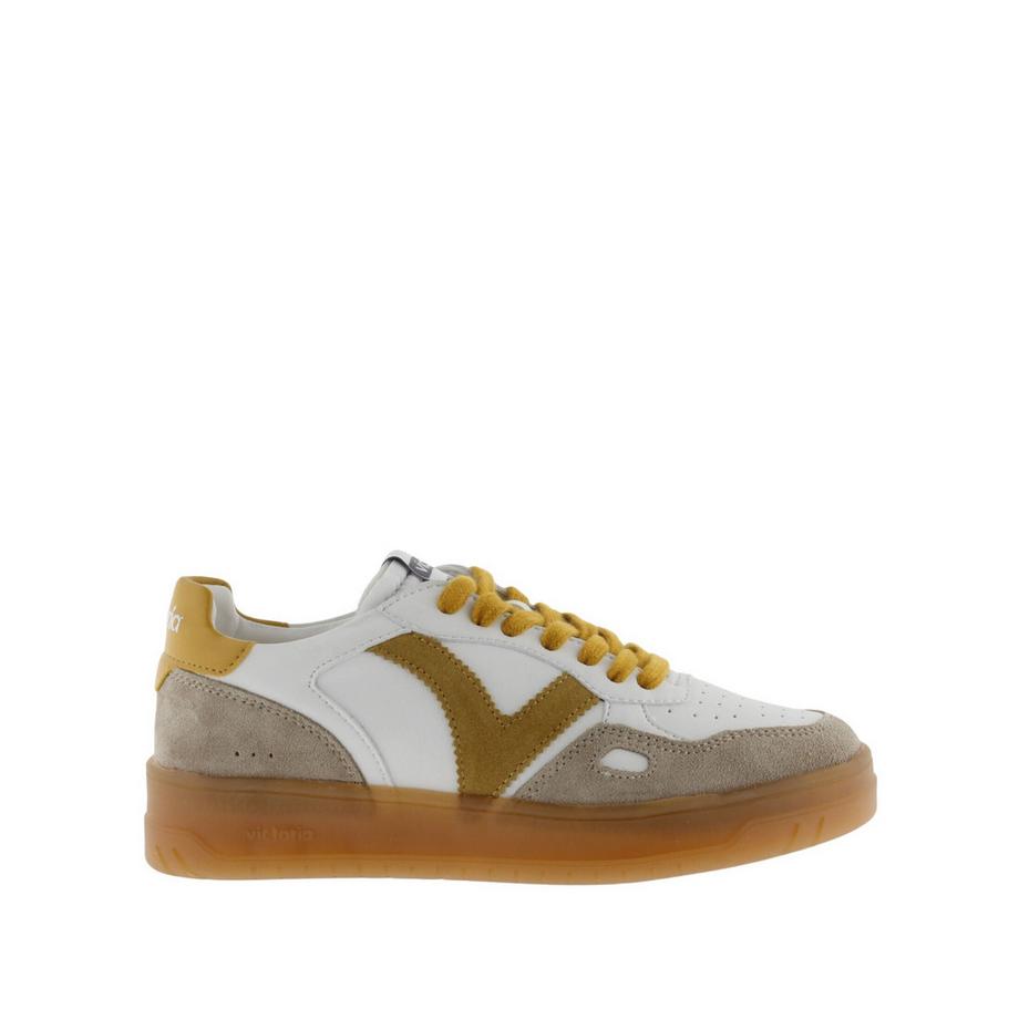 Baskets en cuir et daim seul