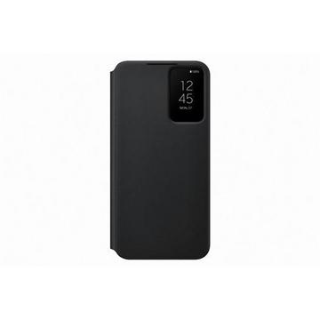 Smart Clear View Folio Case für  Galaxy S22+ Schwarz