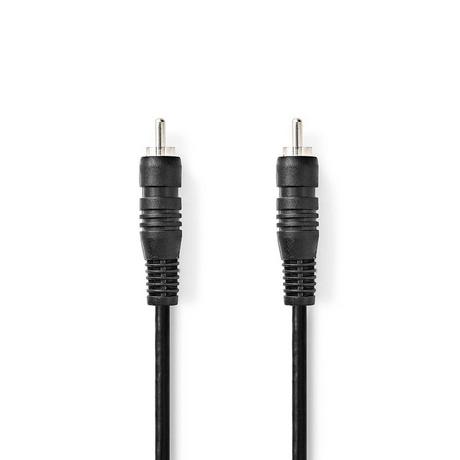 Nedis  Câble audio numérique | RCA Hane | RCA Hane | Nickelplaterad | 2.00 m | Round | PVC | Svart | Låda 
