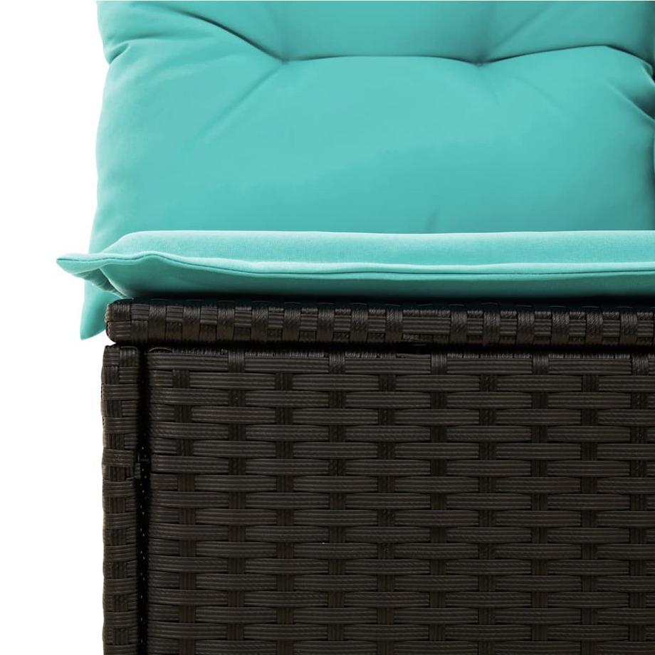 VidaXL set divano da giardino Polirattan  