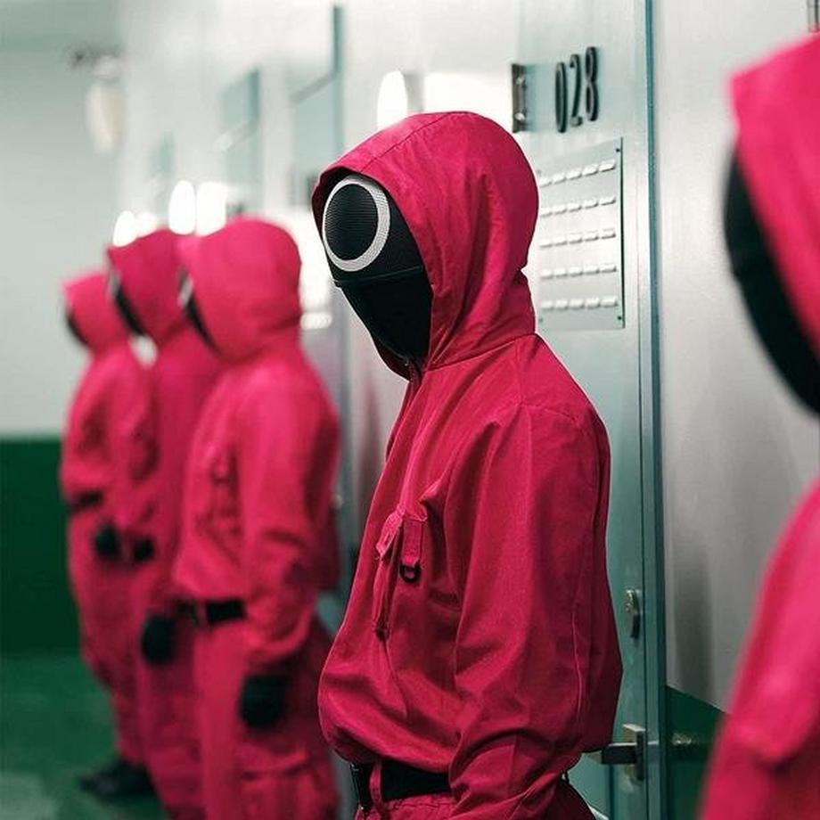 B2X  Tintenfischspiel, Maskerademaske - Kreis 