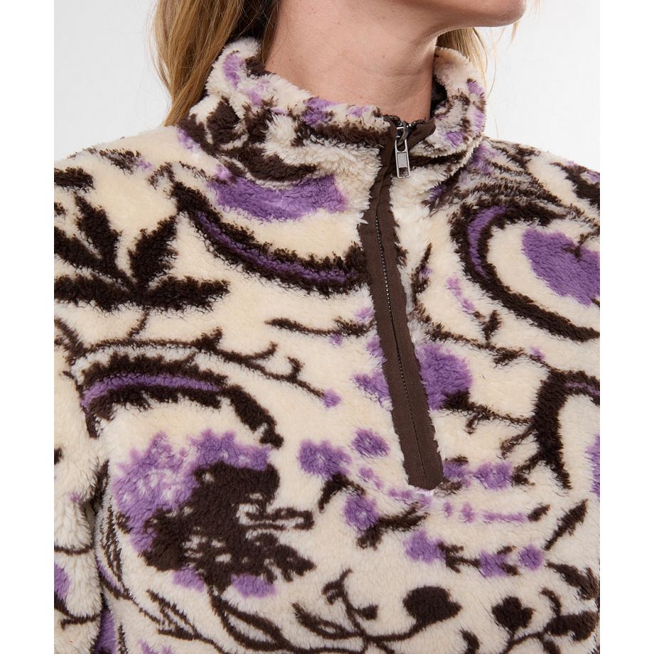 Joe Browns Jasmine Fleece mit Stehkragen und Blumenprint  