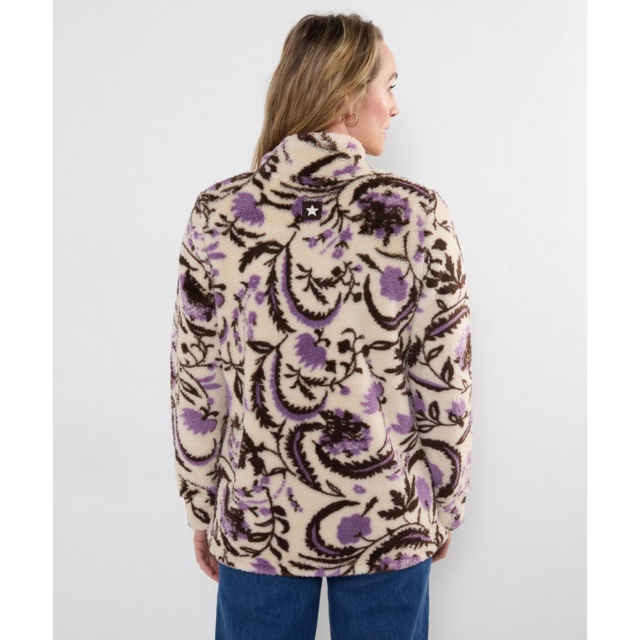 Joe Browns Jasmine Fleece mit Stehkragen und Blumenprint  