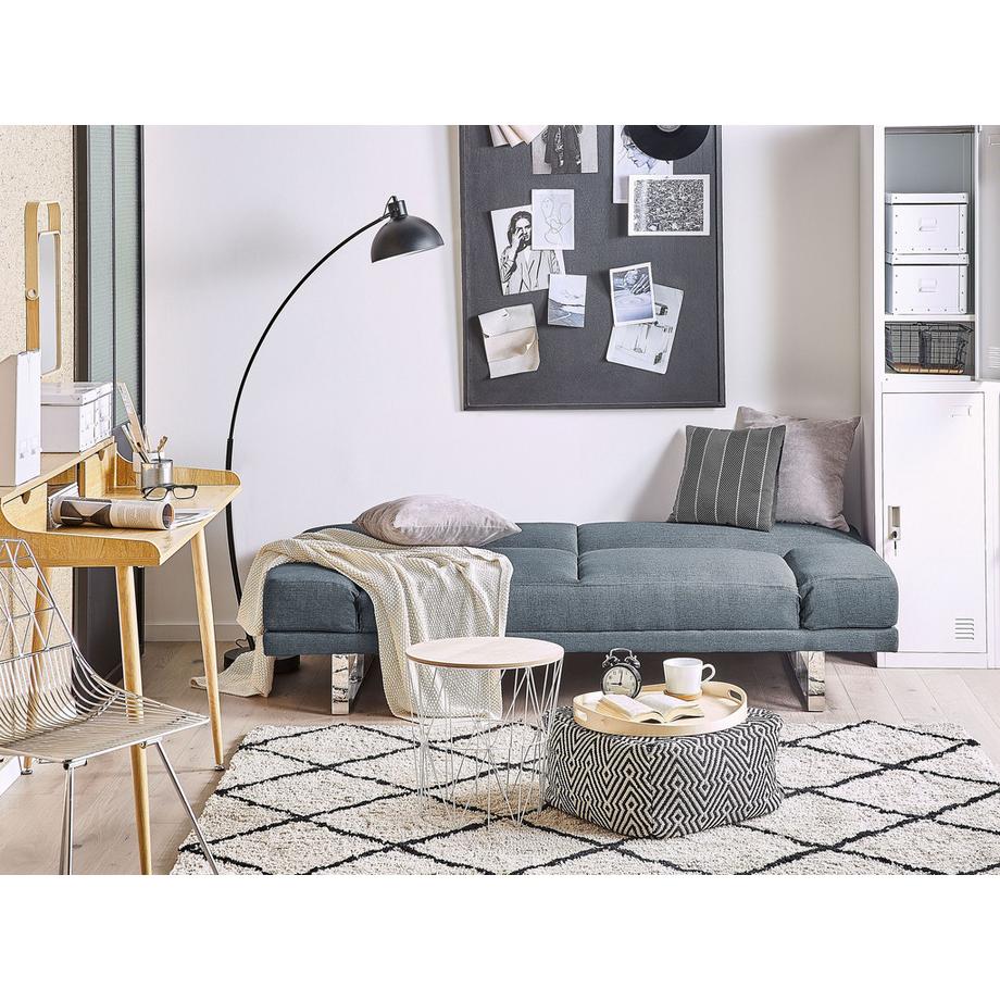 Beliani Canapé-lit en Tissu Moderne YORK  