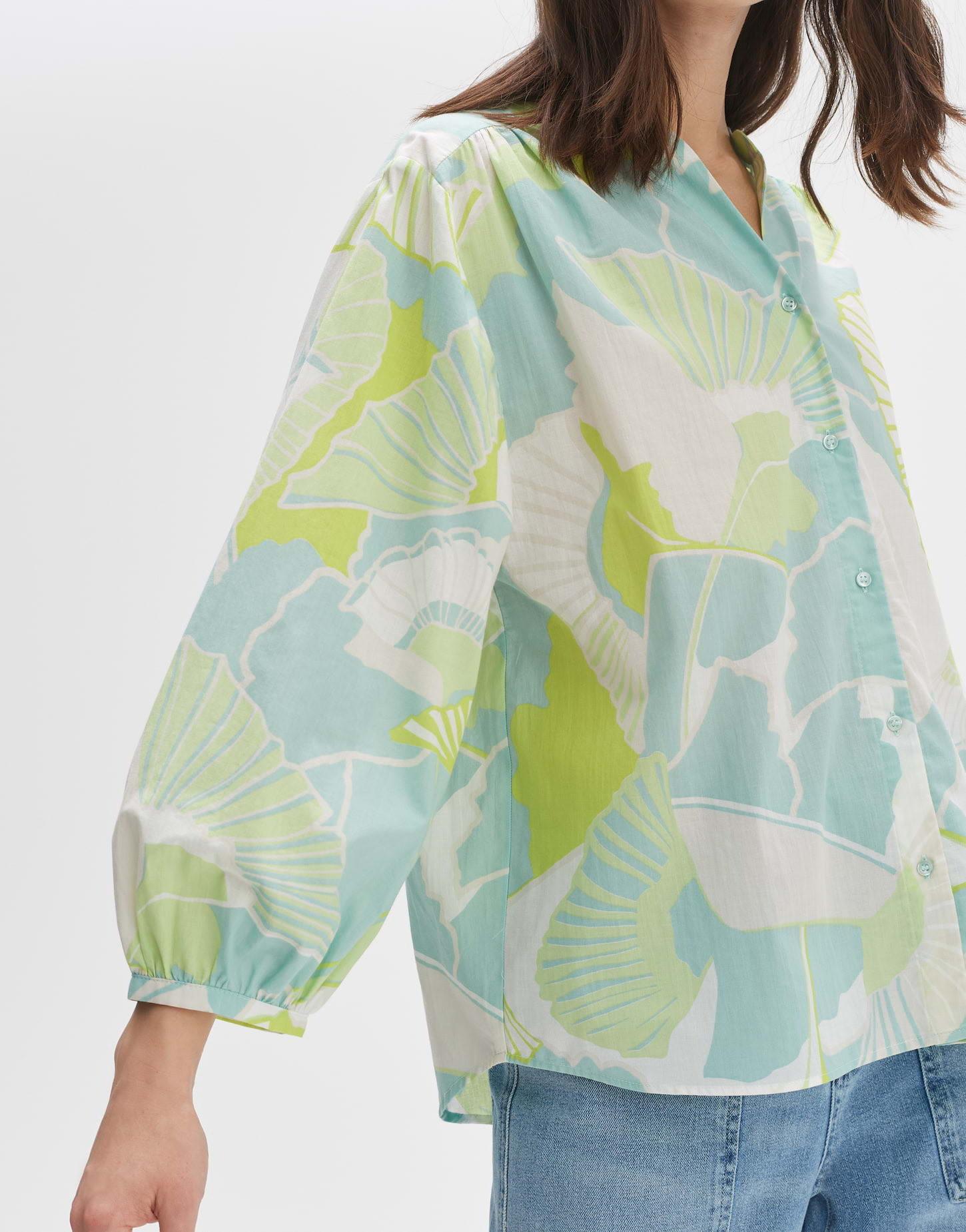 OPUS  Printbluse Faomi nature O-Form 