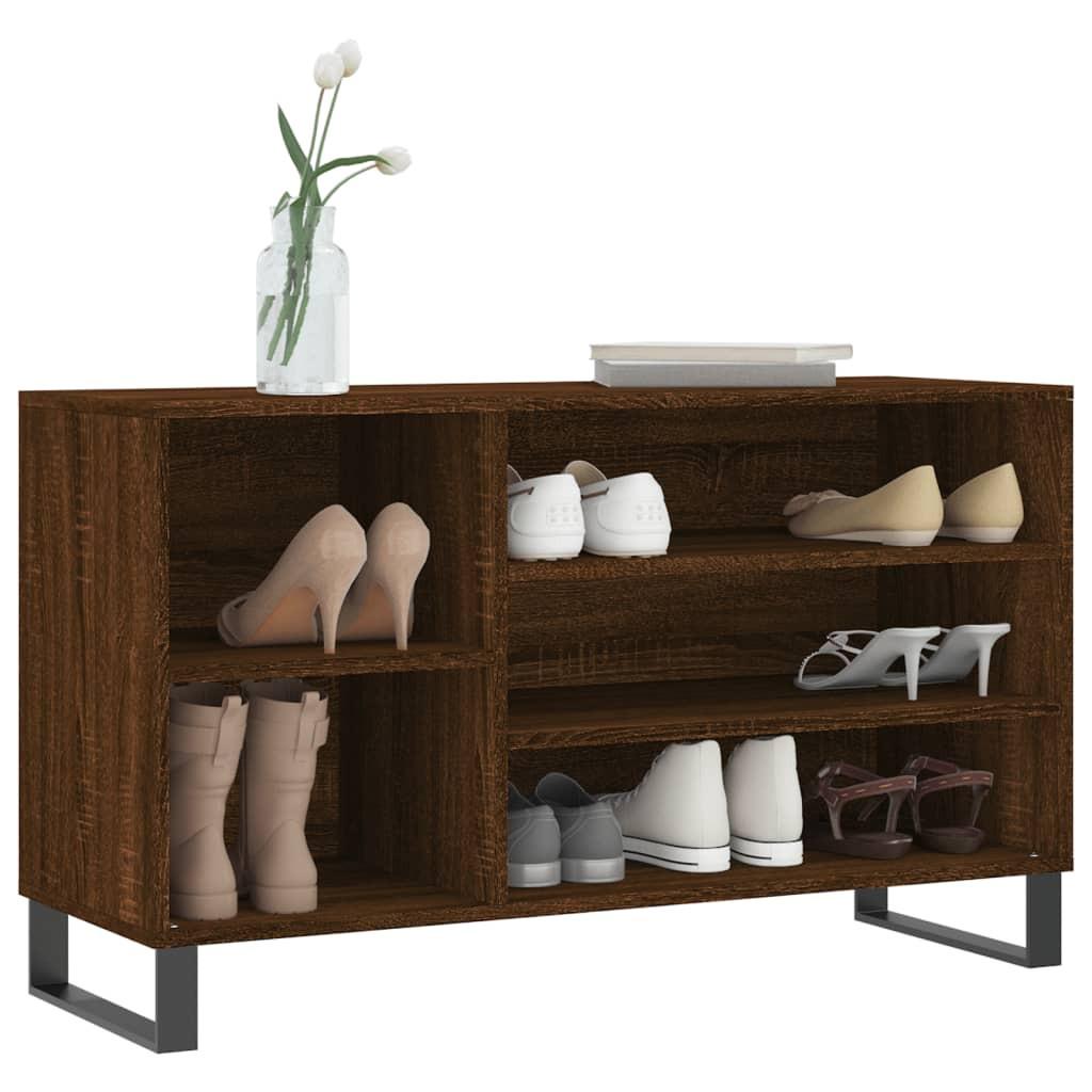 VidaXL Armoire à chaussures bois d'ingénierie  