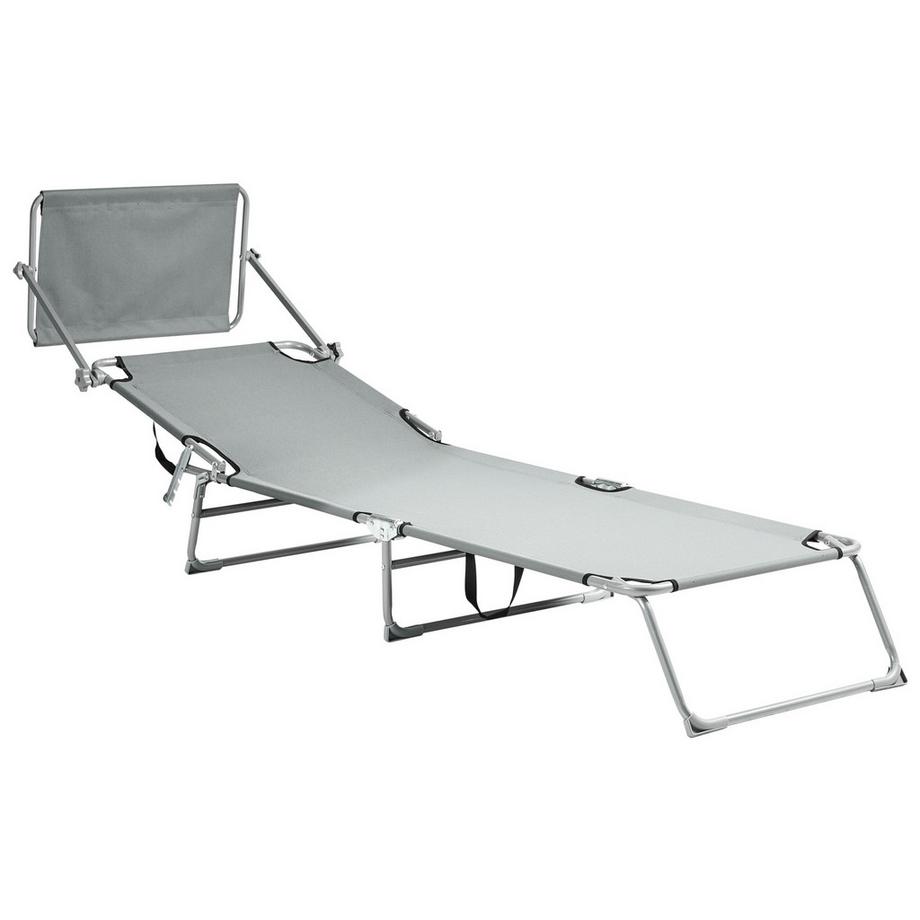Beliani Sonnenliege aus Stahl Modern FOLIGNO  