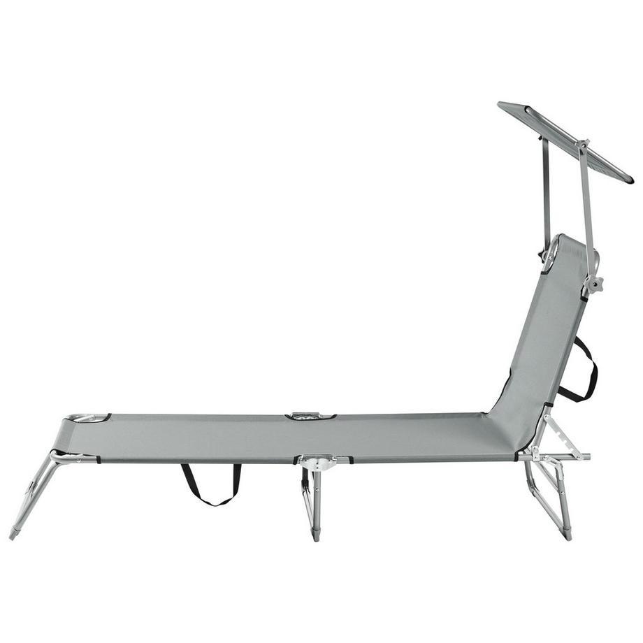 Beliani Sonnenliege aus Stahl Modern FOLIGNO  