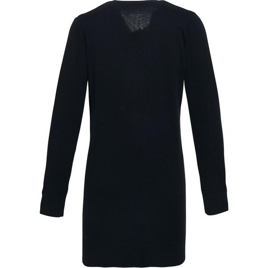 PREMIER V-Ausschnitt Longline Strickjacke  