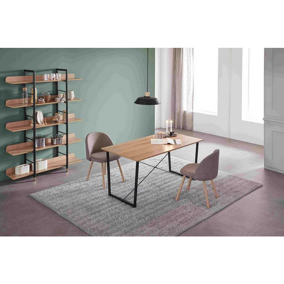 mutoni Table de salle à manger Zafiro nature 140x70  