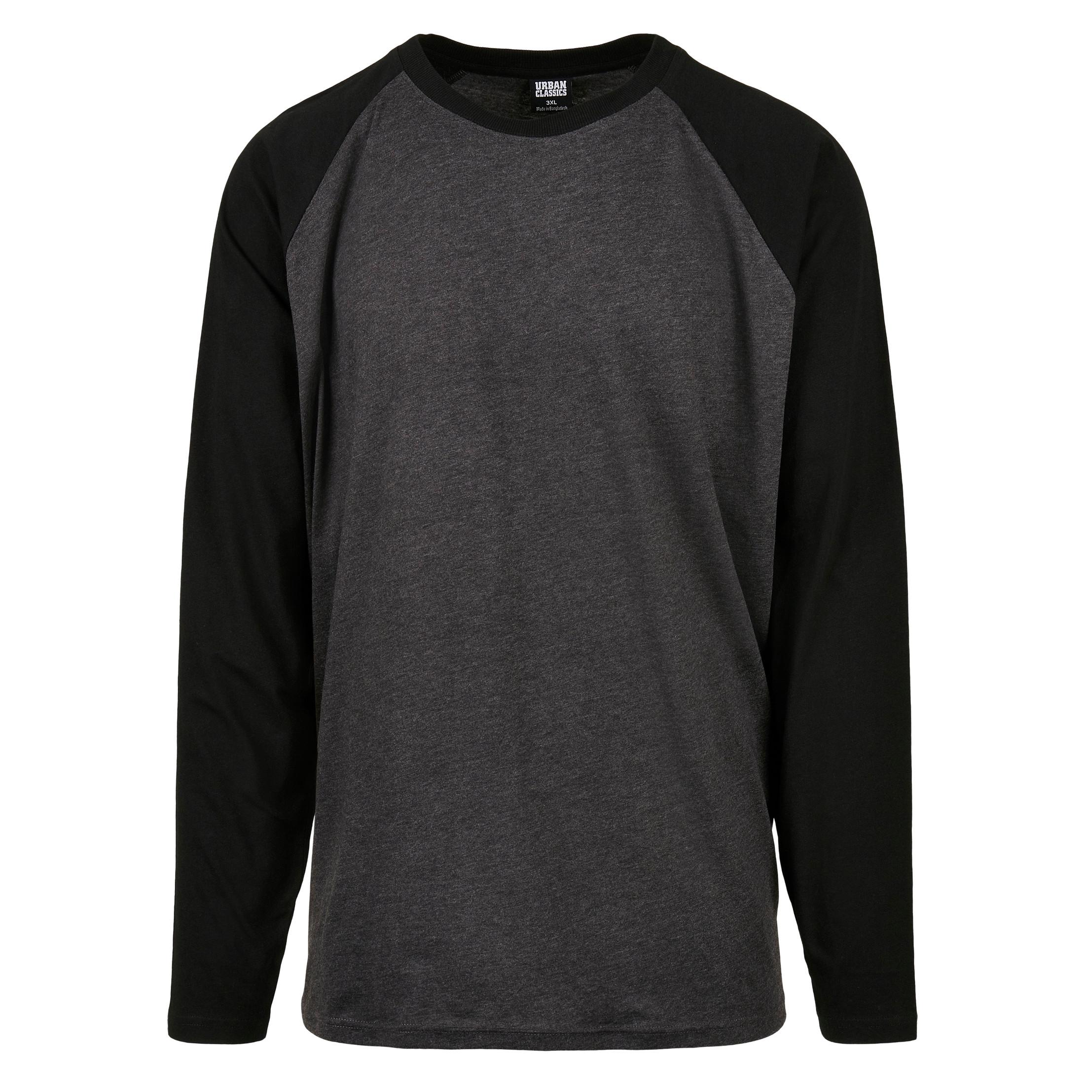 URBAN CLASSICS  t-shirt manches longues raglan contrast 