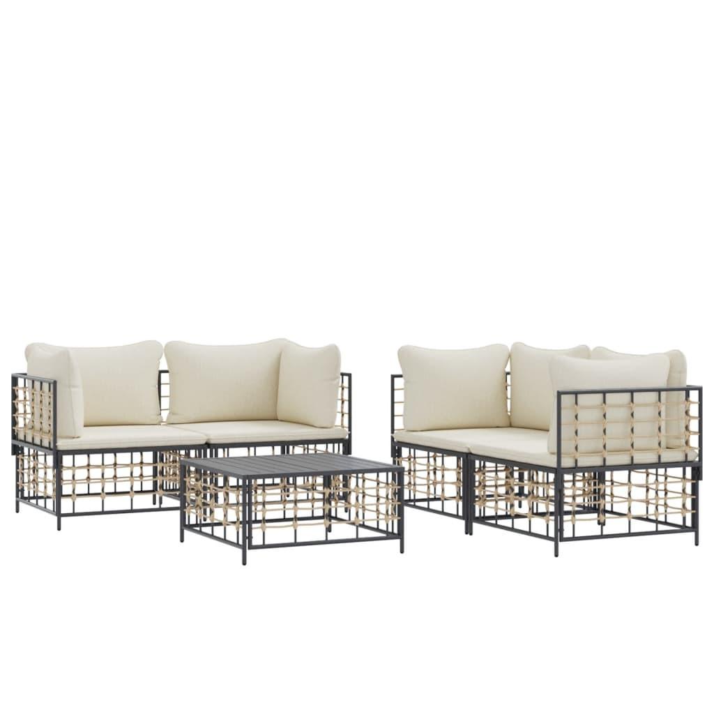 VidaXL Garten lounge set poly-rattan  