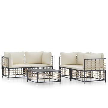 Garten lounge set poly-rattan