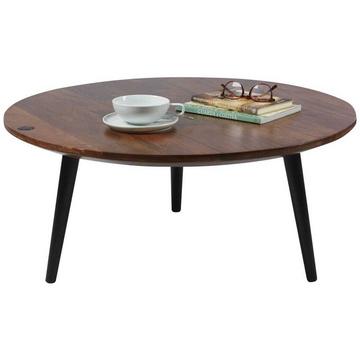 Table basse Piccard ronde 80 foncé