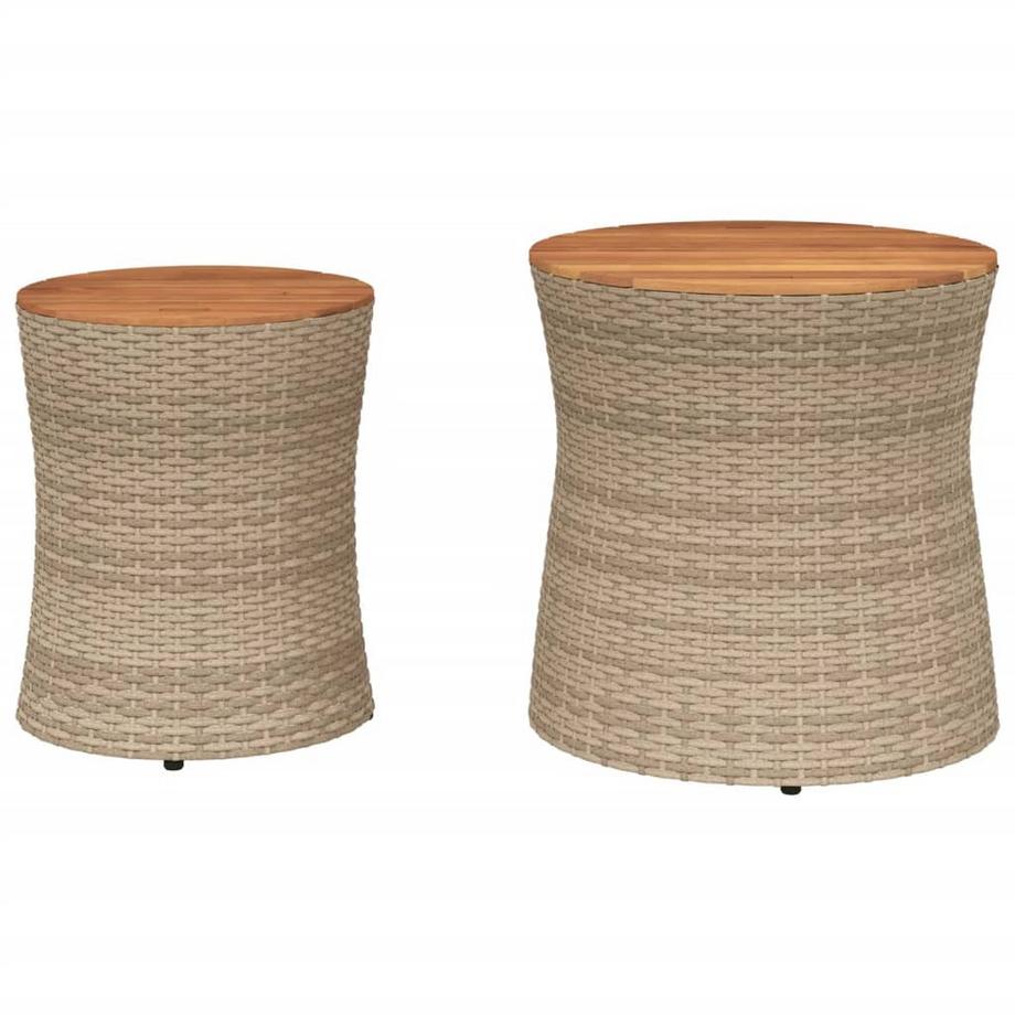 VidaXL Garten beistelltisch poly-rattan  