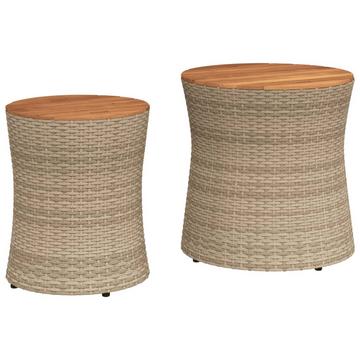 Garten beistelltisch poly-rattan