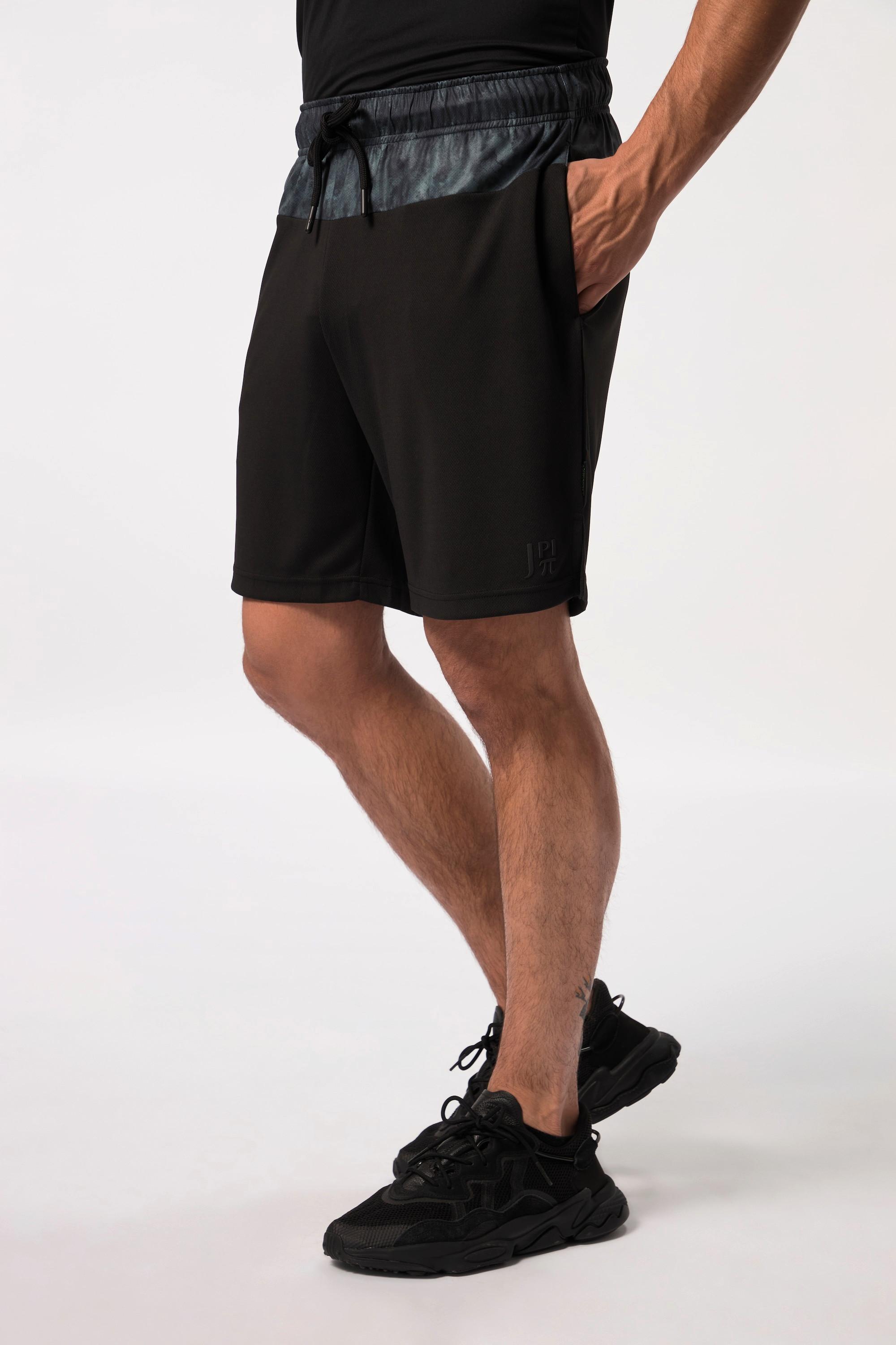 JP1880  Pantaloni sportivi con inserti stampati, FLEXNAMIC®, cintura elastica e tecnologia QuickDry 