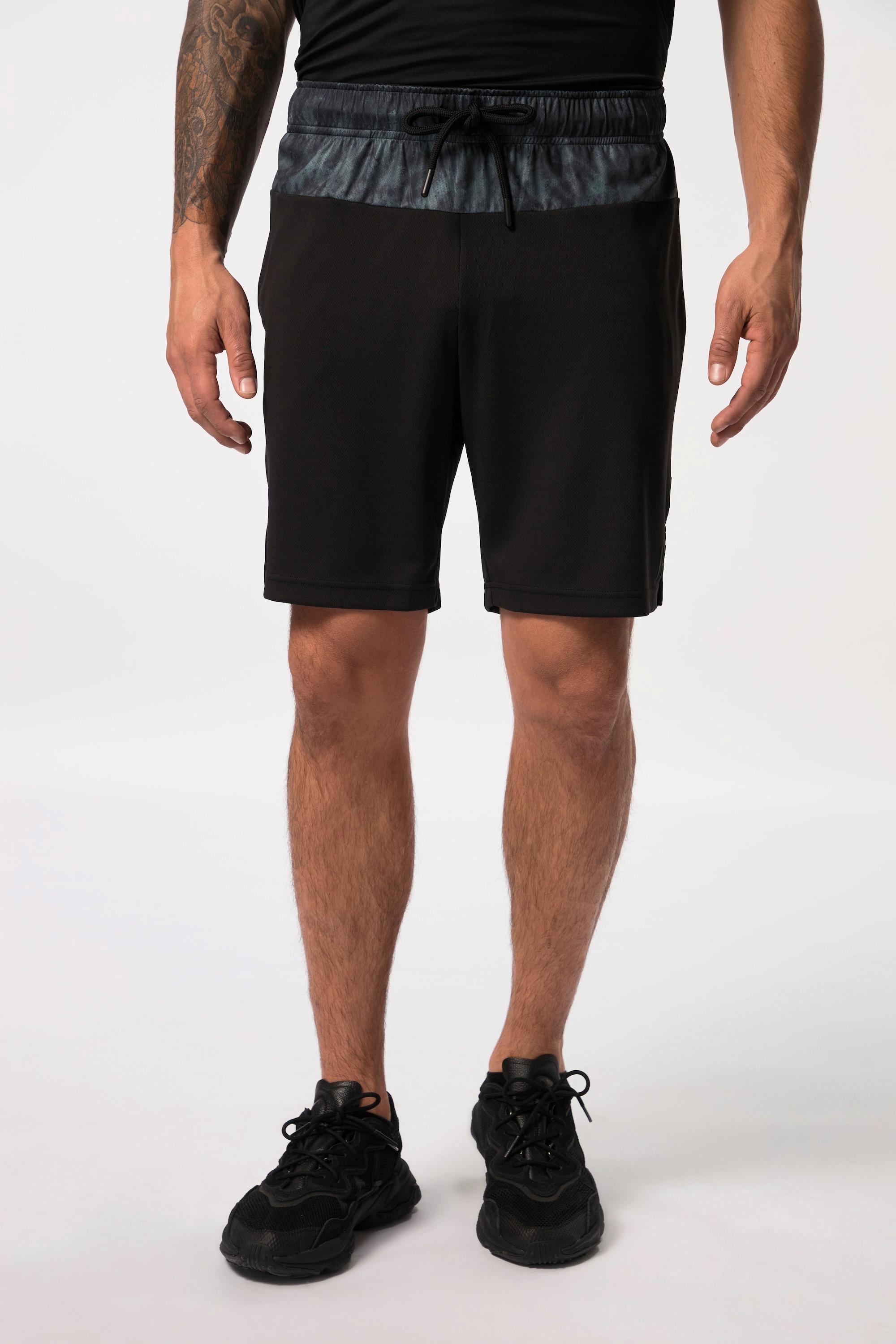 JP1880  Pantaloni sportivi con inserti stampati, FLEXNAMIC®, cintura elastica e tecnologia QuickDry 