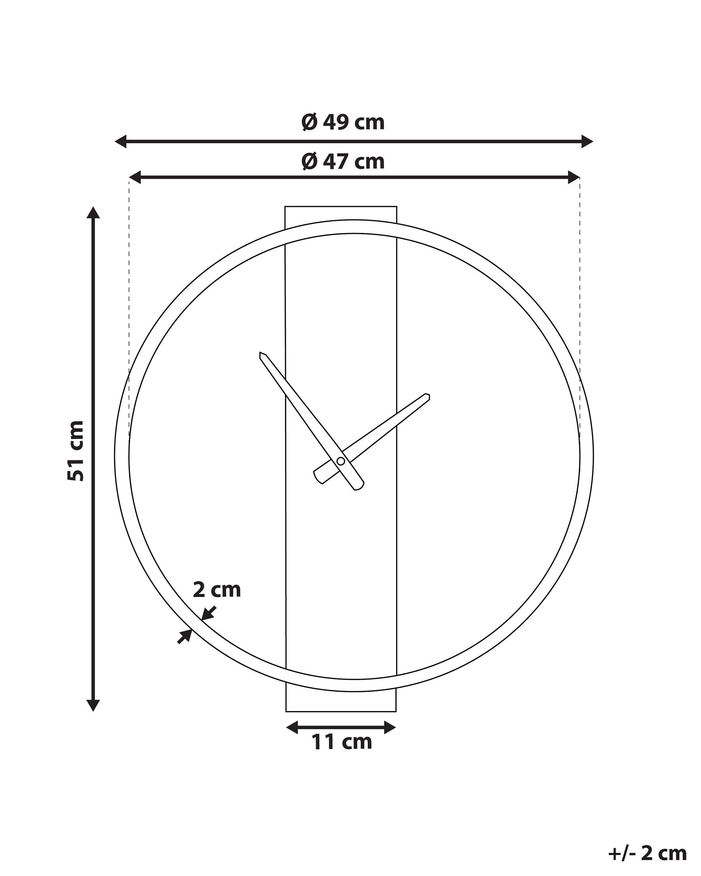 Beliani Orologio da parete en Legno di abete Moderno CASITAS  