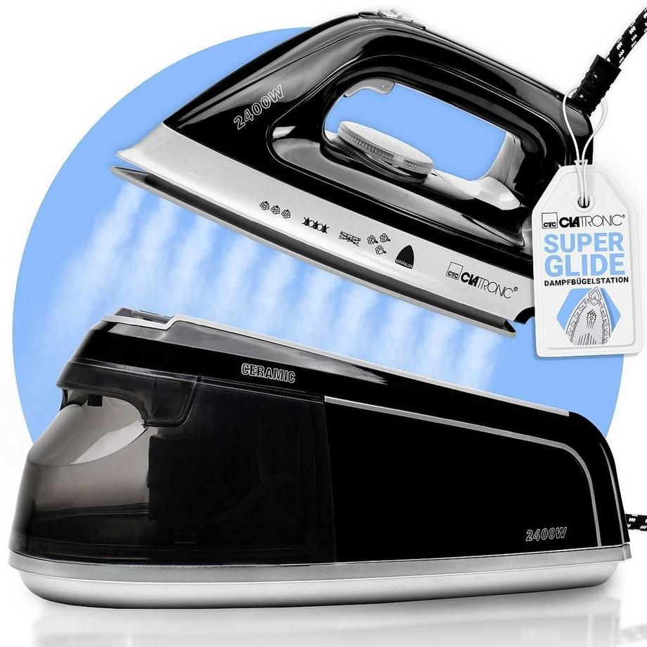 Clatronic 2400W centrale vapeur céramique  