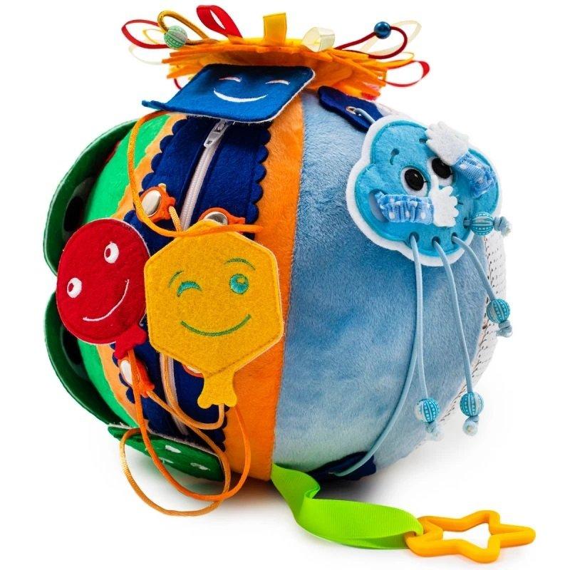 Montessori  Tableau occupé sensoriel, cube d'activités pour bébé, cube occupé en feutre - boule de grenouille Montessor® - Spass am Lernen 