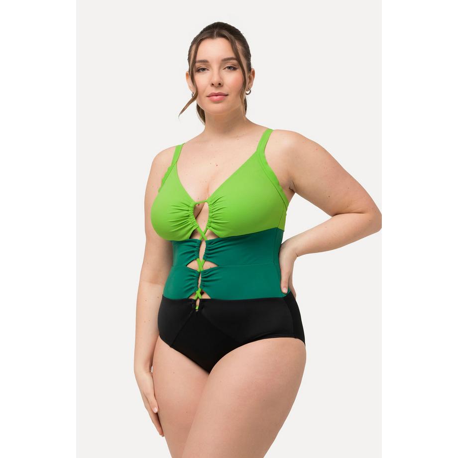 Ulla Popken Costume da bagno Coppe Morbide Aperture Riciclato  