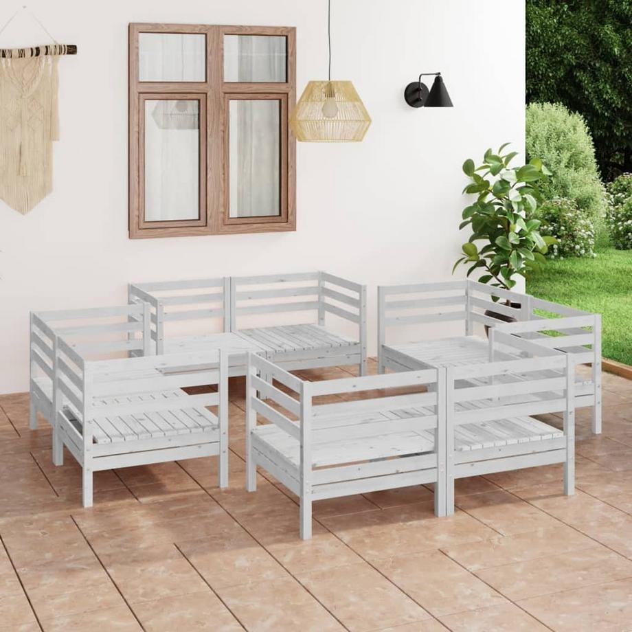 VidaXL Ensemble de meubles de jardin bois de pin  