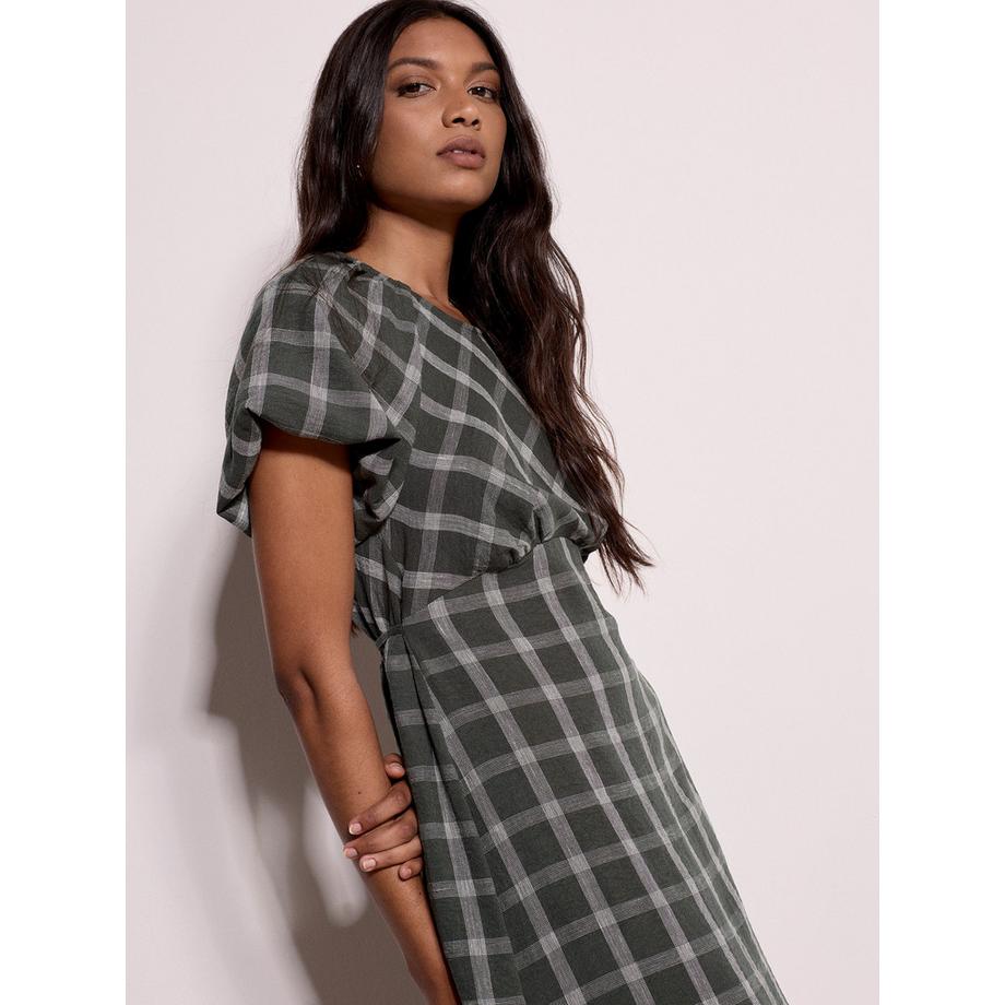 APRICOT Karomuster-Midaxi-Kleid  