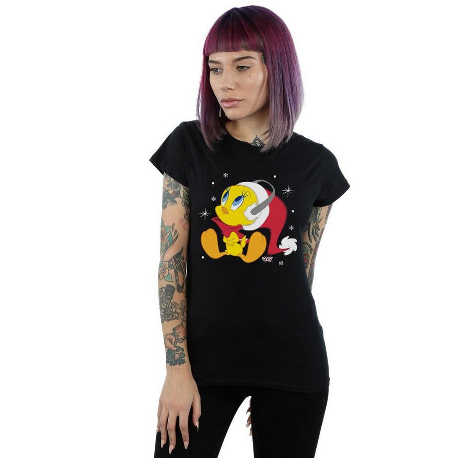 LOONEY TUNES Tweety Bird T-Shirt Noël  