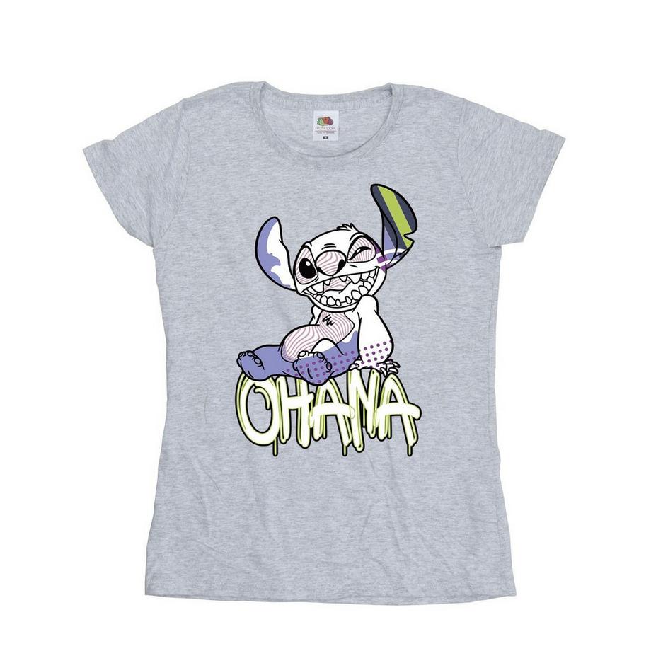 Disney Ohana Stitch Grafik T-Shirt  