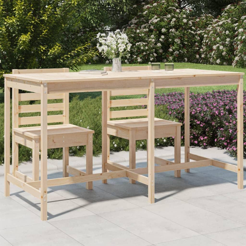 VidaXL Table de jardin bois de pin  