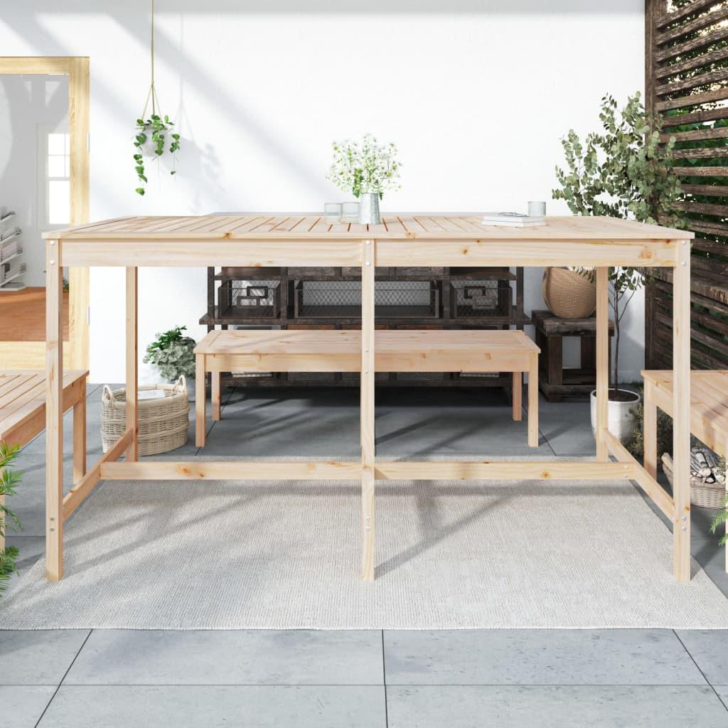 VidaXL Table de jardin bois de pin  