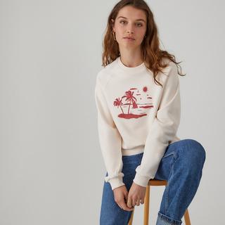 La Redoute Collections  Sweatshirt mit rundem Ausschnitt 