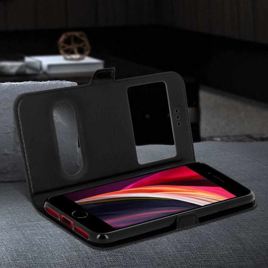 Avizar  iPhone 7/8/SE 2020 Flip-Case – Schwarz 