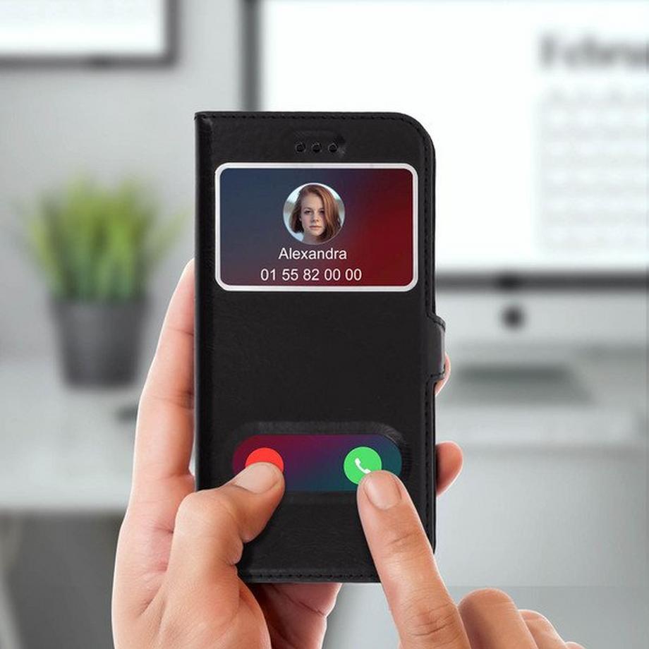 Avizar  iPhone 7/8/SE 2020 Flip-Case – Schwarz 